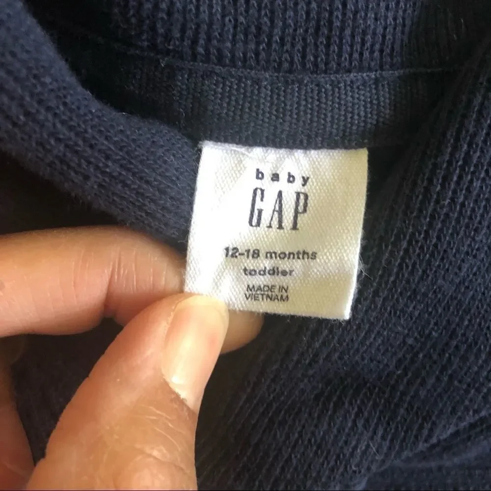 Gap Striped Toddler Sweater Navy 12-18 Months